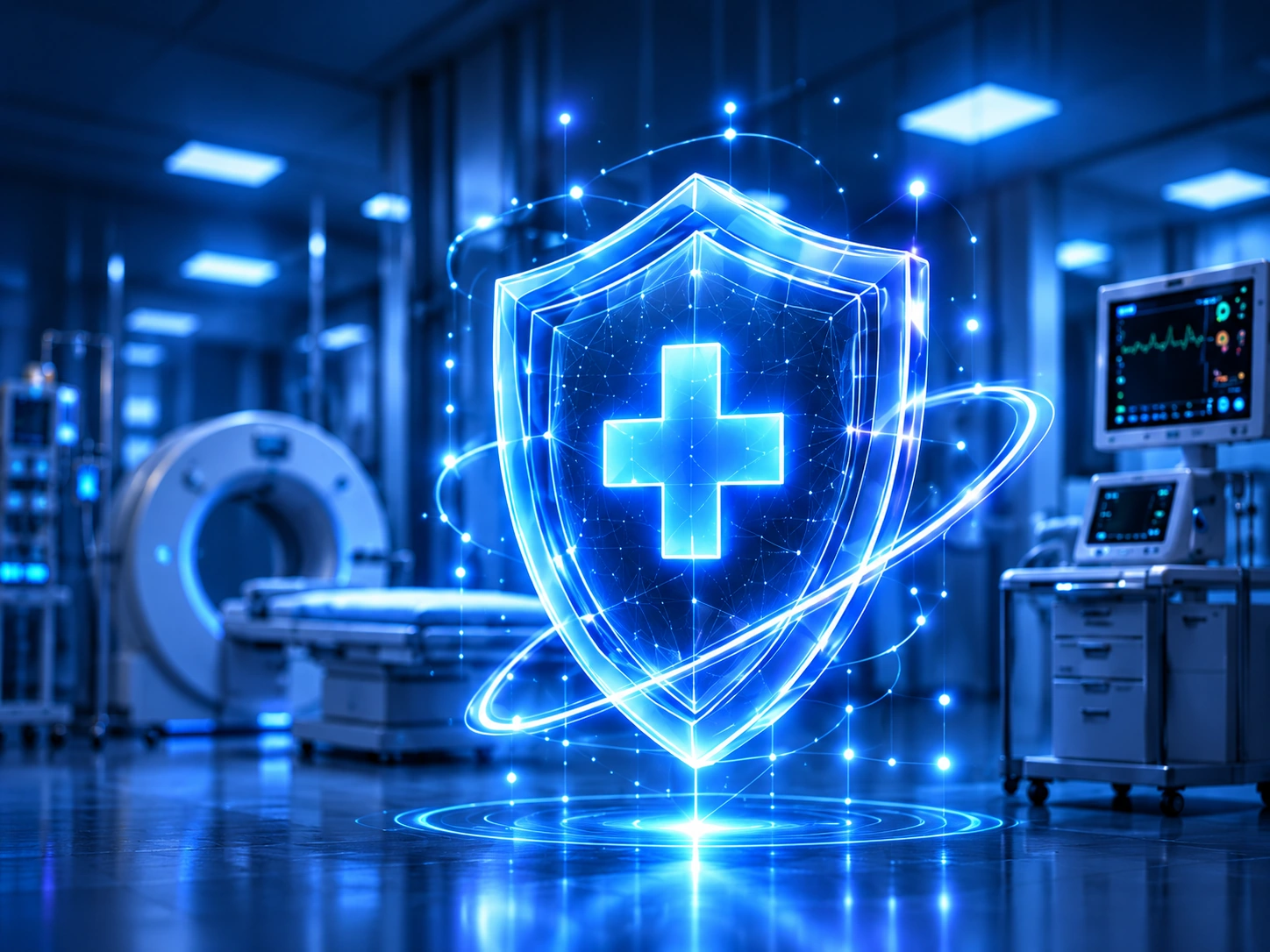Cyber Security for UK Healthcare Providers: Protecting Patient Data and Availability — illustration