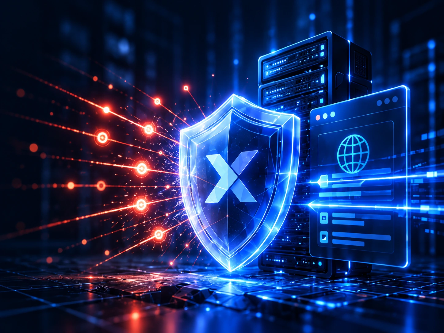 Malicious JavaScript Injected into Your Website: A Recovery Plan — illustrative website and server security artwork